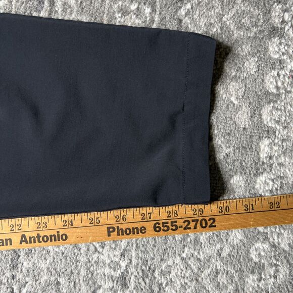 Fabletics Mens Performance Tech Pants Size XL 36X30 Black Stretch Lightweight - Picture 5 of 11